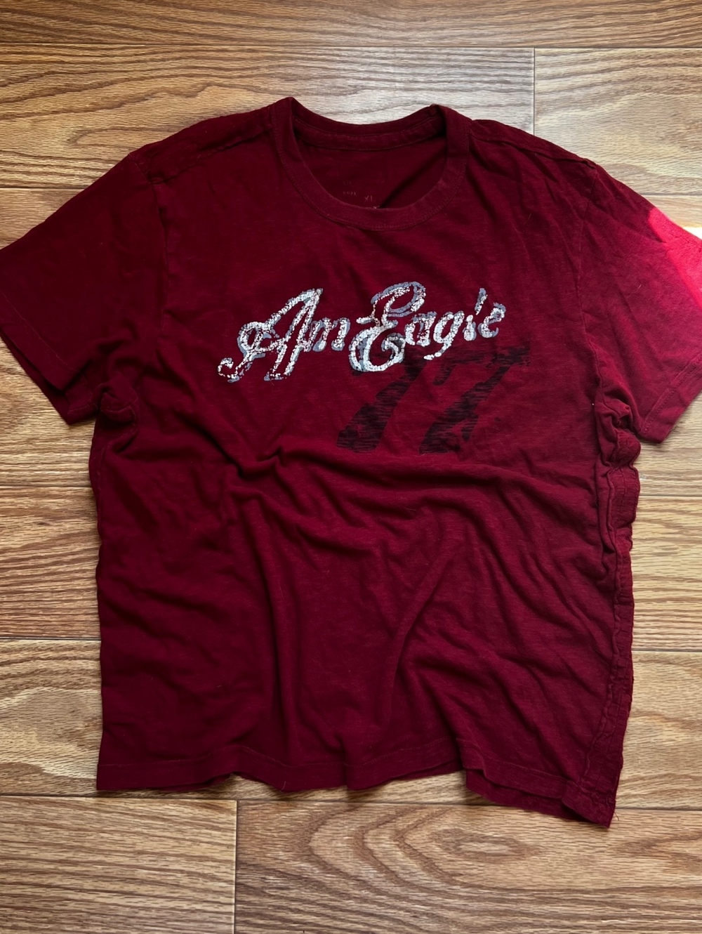 vintage y2k american eagle tee burgundy streetwear grunge casual